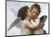 The First Kiss-William-Adolphe Bouguereau-Mounted Giclee Print