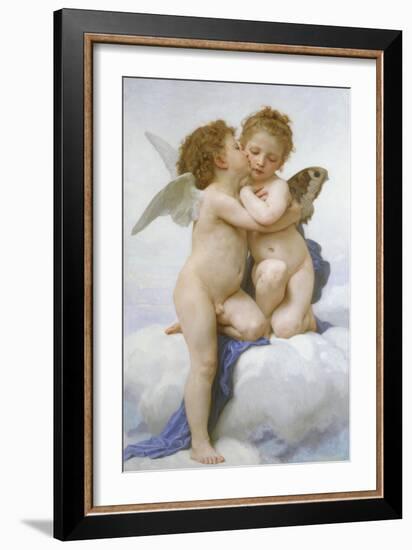 The First Kiss-William-Adolphe Bouguereau-Framed Giclee Print