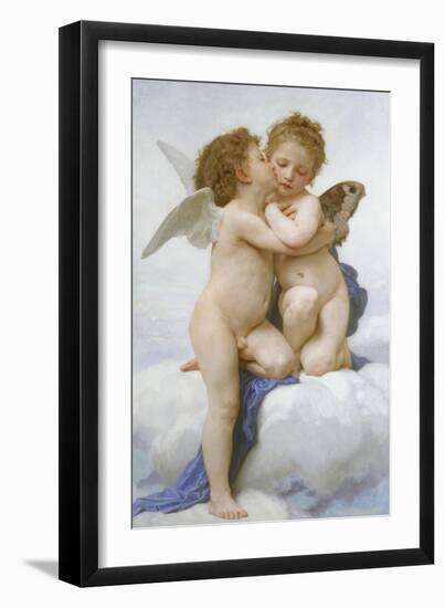 The First Kiss-William-Adolphe Bouguereau-Framed Giclee Print
