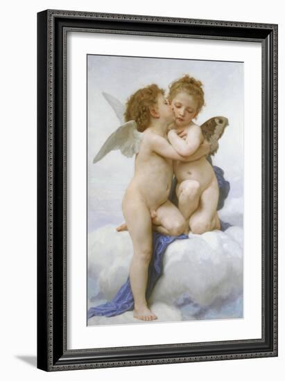 The First Kiss-William-Adolphe Bouguereau-Framed Giclee Print