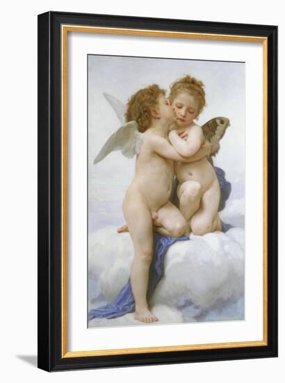 The First Kiss-William-Adolphe Bouguereau-Framed Giclee Print