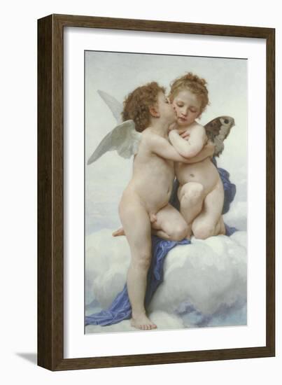 The First Kiss-William Adolphe Bouguereau-Framed Giclee Print