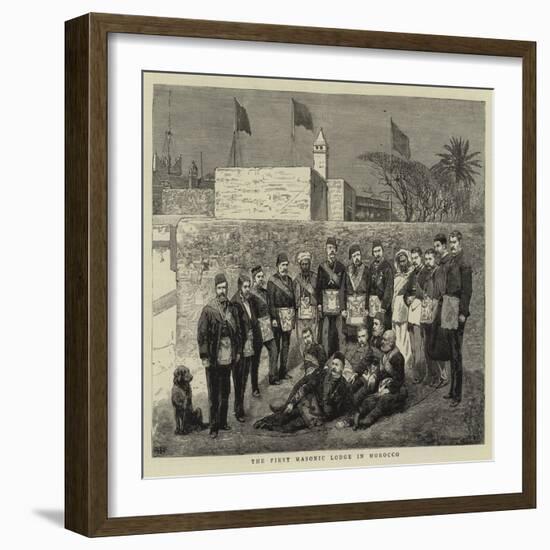 The First Masonic Lodge in Morocco-null-Framed Giclee Print