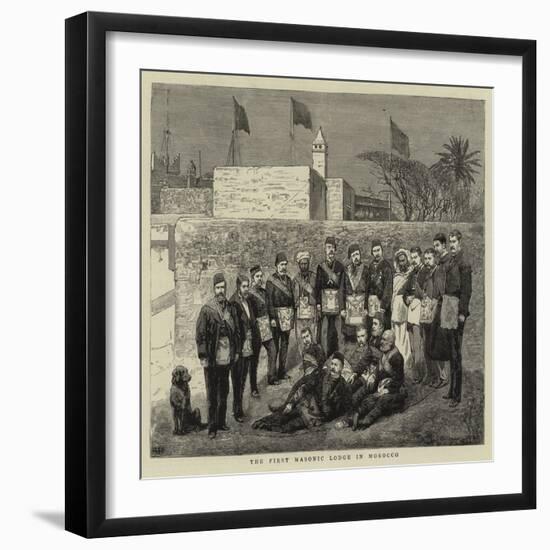 The First Masonic Lodge in Morocco-null-Framed Giclee Print