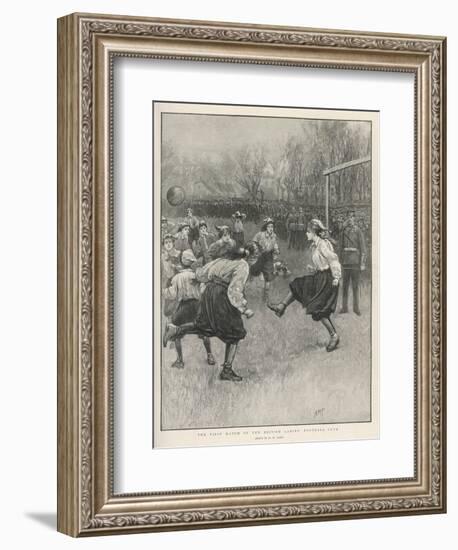 The First Match of the British Ladies' Football Club-H.m. Paget-Framed Photographic Print