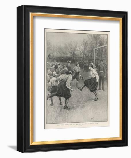 The First Match of the British Ladies' Football Club-H.m. Paget-Framed Photographic Print