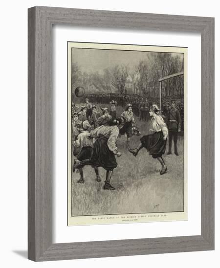 The First Match of the British Ladies' Football Club-Henry Marriott Paget-Framed Giclee Print