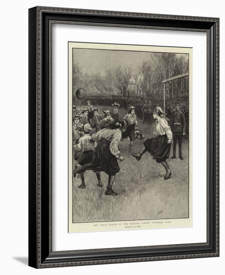 The First Match of the British Ladies' Football Club-Henry Marriott Paget-Framed Giclee Print