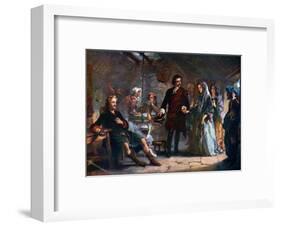 The First Meeting of Prince Charles and Flora Macdonald on the Island of South Uist, 1925-Alexander Johnston-Framed Giclee Print