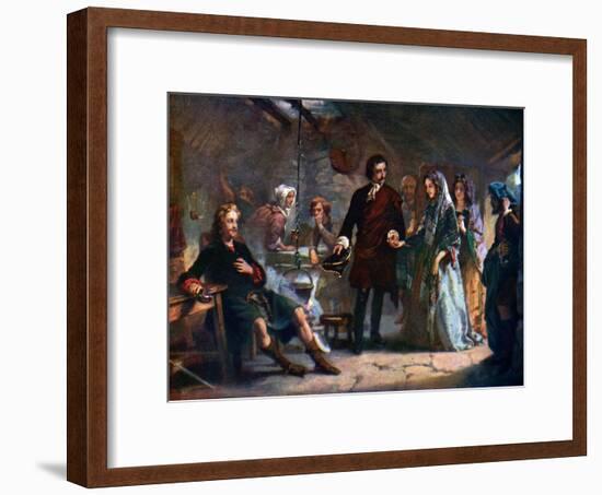 The First Meeting of Prince Charles and Flora Macdonald on the Island of South Uist, 1925-Alexander Johnston-Framed Giclee Print