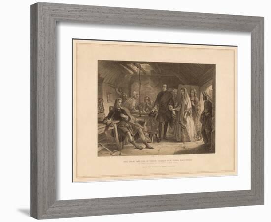 'The First Meeting of Prince Charles with Flora Macdonald', 1747 (1878)-Robert Anderson-Framed Giclee Print