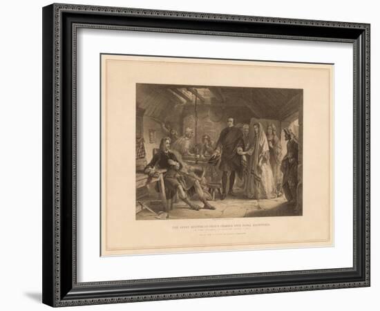 'The First Meeting of Prince Charles with Flora Macdonald', 1747 (1878)-Robert Anderson-Framed Giclee Print