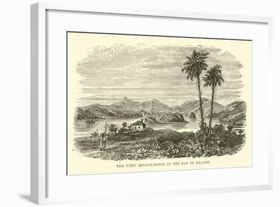 The First Mission-House in the Bay of Islands-null-Framed Giclee Print