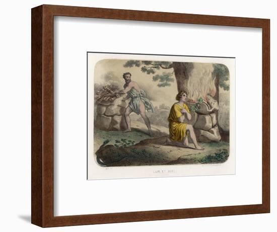 The First Murder: Cain Kills His Brother Abel and is Thereafter Marked for Life-null-Framed Art Print