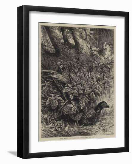 The First of October, Pheasant in Covert-Harrison William Weir-Framed Giclee Print