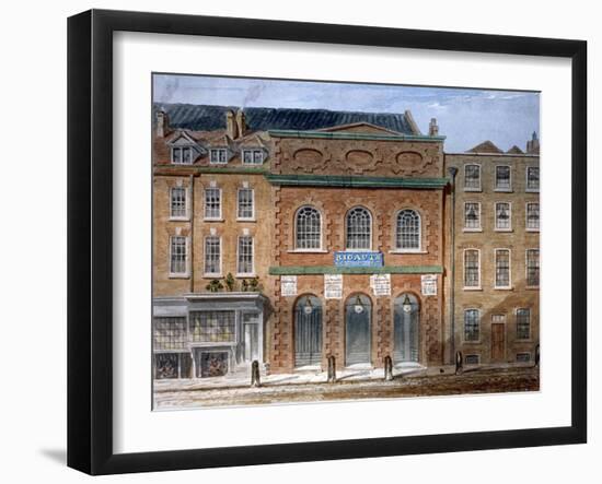 The First Opera House, Haymarket, Westminster, London, 1789-William Capon-Framed Giclee Print