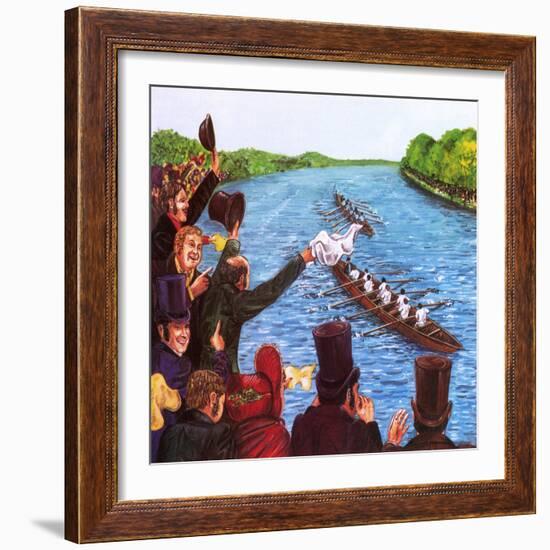 The First Oxford and Cambridge Boat Race-John Keay-Framed Giclee Print