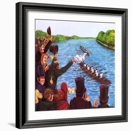 The First Oxford and Cambridge Boat Race-John Keay-Framed Giclee Print