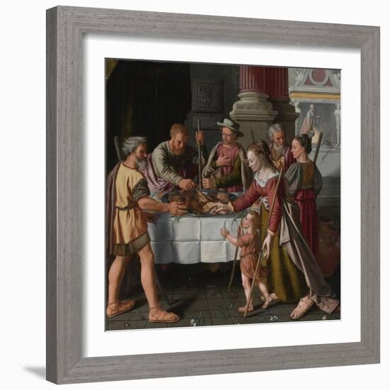 The First Passover Feast-Huybrecht Beuckelaer-Framed Giclee Print