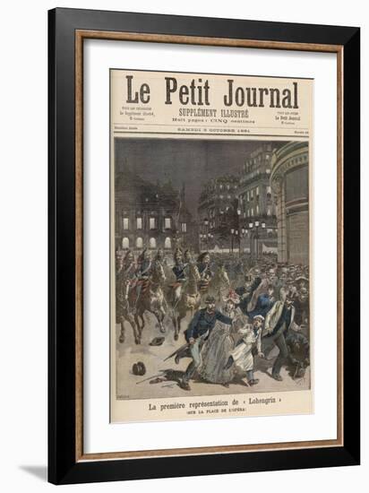 The First Performance of Lohengrin, from Le Petit Journal, 3rd October 1891-Fortune Louis Meaulle-Framed Giclee Print