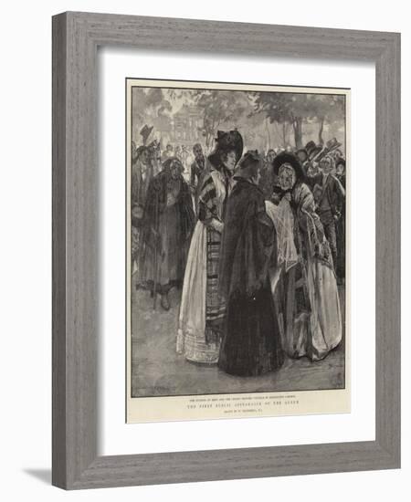 The First Public Appearance of the Queen-William Hatherell-Framed Giclee Print