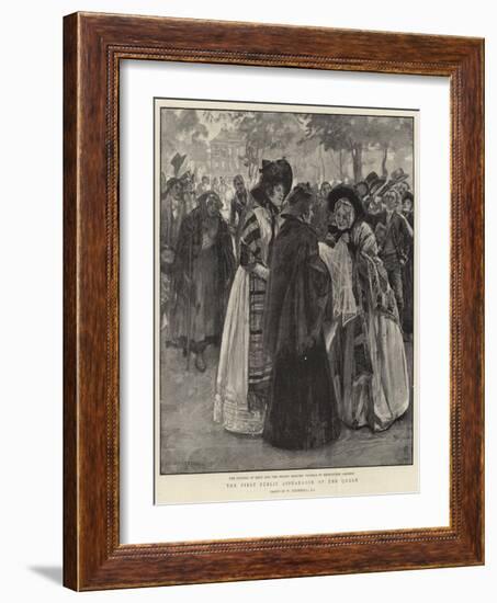 The First Public Appearance of the Queen-William Hatherell-Framed Giclee Print