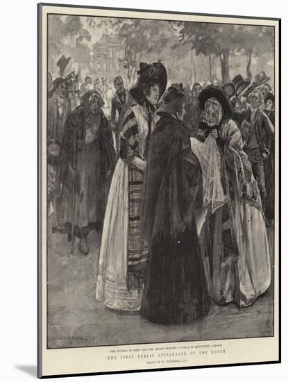 The First Public Appearance of the Queen-William Hatherell-Mounted Giclee Print