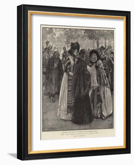 The First Public Appearance of the Queen-William Hatherell-Framed Giclee Print