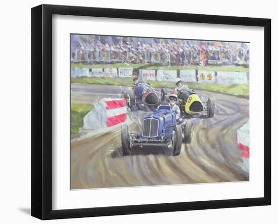 The First Race at the Goodwood Revival, 1998-Clive Metcalfe-Framed Giclee Print