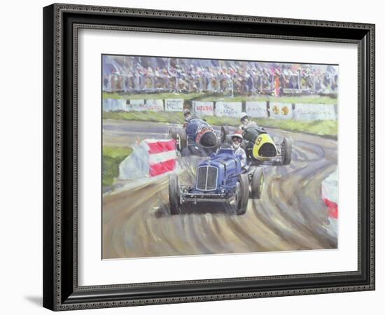 The First Race at the Goodwood Revival, 1998-Clive Metcalfe-Framed Giclee Print