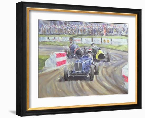 The First Race at the Goodwood Revival, 1998-Clive Metcalfe-Framed Giclee Print