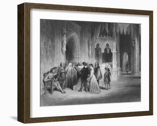 'The first reading of the English Bible', 1845-Albert Henry Payne-Framed Giclee Print