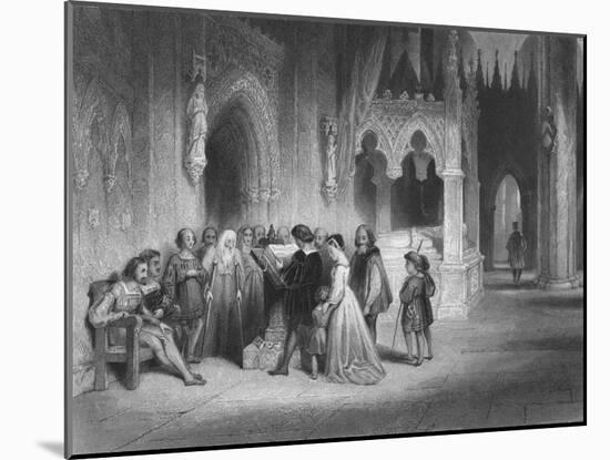 'The first reading of the English Bible', 1845-Albert Henry Payne-Mounted Giclee Print