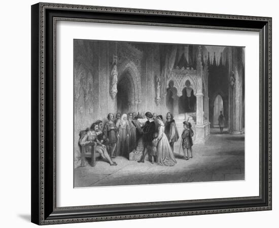 'The first reading of the English Bible', 1845-Albert Henry Payne-Framed Giclee Print