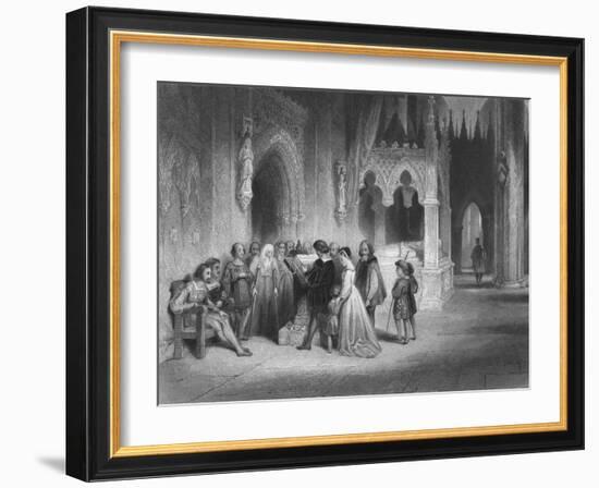 'The first reading of the English Bible', 1845-Albert Henry Payne-Framed Giclee Print