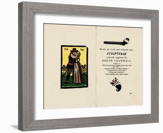 The First Revival of the Chap-Book Style', 1885, (1946)-Joseph Crawhall-Framed Giclee Print