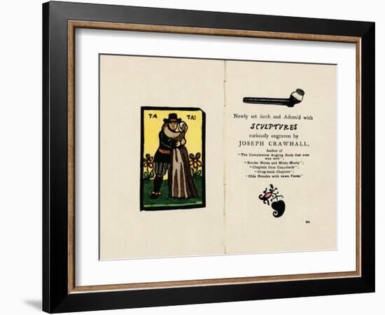 The First Revival of the Chap-Book Style', 1885, (1946)-Joseph Crawhall-Framed Giclee Print