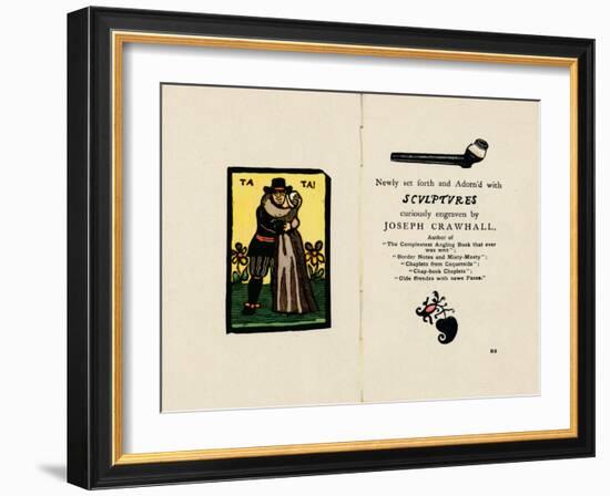 The First Revival of the Chap-Book Style', 1885, (1946)-Joseph Crawhall-Framed Giclee Print