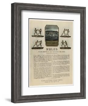 The First Rules of Boxing Published August 16th 1743-null-Framed Photographic Print