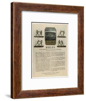 The First Rules of Boxing Published August 16th 1743-null-Framed Photographic Print