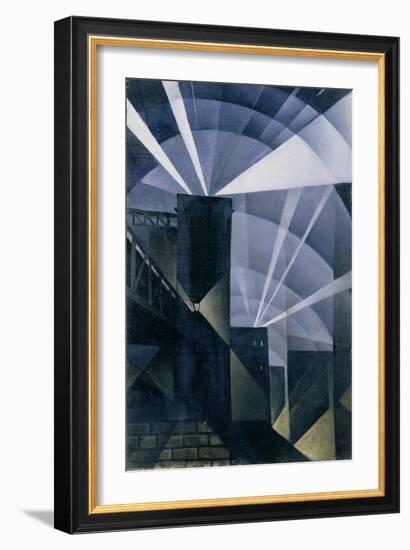 The First Searchlights at Charing Cross, 1914-Christopher Richard Wynne Nevinson-Framed Giclee Print