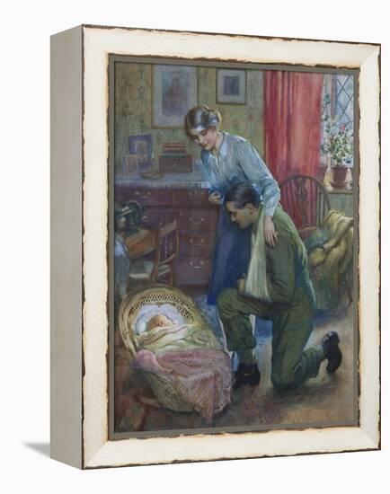 The First Sight of His Son-Harold Copping-Framed Premier Image Canvas