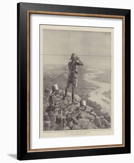 The First Sight of Khartoum-William T. Maud-Framed Giclee Print