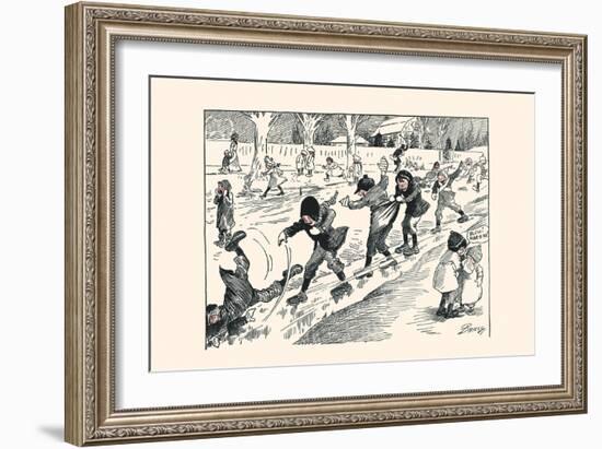 The First Sliding-Clare A. Briggs-Framed Art Print