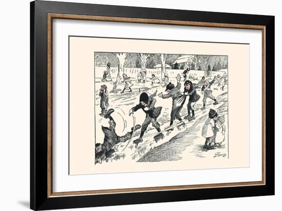 The First Sliding-Clare A. Briggs-Framed Art Print