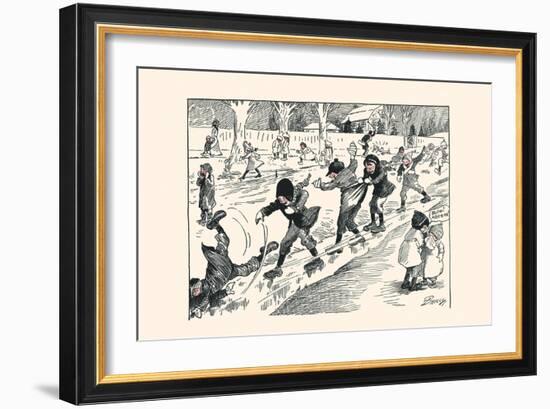 The First Sliding-Clare A. Briggs-Framed Art Print