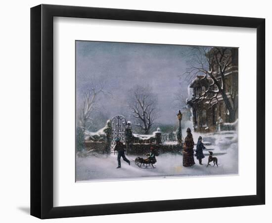 The First Snow, 1877-Joseph Hoover-Framed Giclee Print