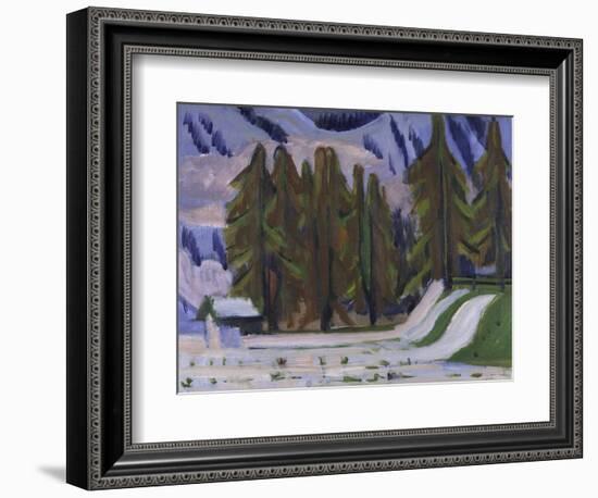 The First Snow, 1921-23-Ernst Ludwig Kirchner-Framed Giclee Print