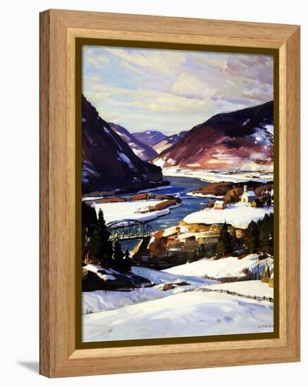 The First Snow-A.T. Hibbard-Framed Premier Image Canvas