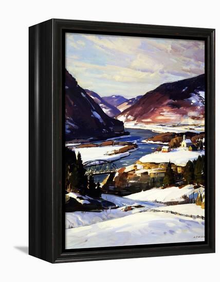 The First Snow-A.T. Hibbard-Framed Premier Image Canvas